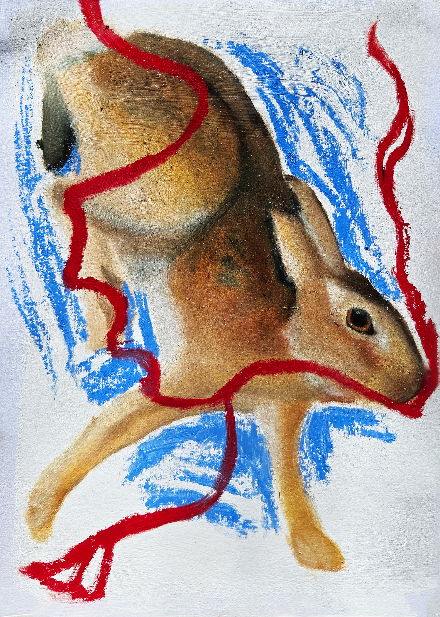 Dancing Rabbit Print 5x7